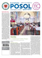 E-magazín Evanjelický POSOL spod Tatier 27-28 - TRANOSCIUS a.s.