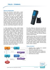 Katalog IS Trilex modul Terminál - TRINIDON, spol. s r.o. 