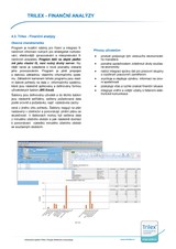 Katalog IS Trilex modul Finanční analýzy - TRINIDON, spol. s r.o. 