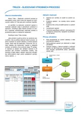 Katalog IS Trilex modul Sledování výrobních procesů - TRINIDON, spol. s r.o. 
