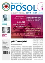 E-magazín Evanjelický POSOL spod Tatier 13/2022 - TRANOSCIUS a.s.