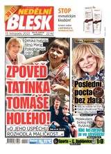 E-magazín Nedělní BLESK - 13.11.2022 - CZECH NEWS CENTER a. s.