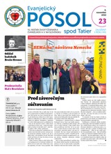 E-magazín Evanjelický posol spod Tatier 23-2022 - TRANOSCIUS a.s.