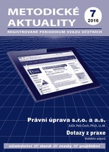 E-magazín Metodické aktuality Svazu účetních 7/2016 - Svaz účetních České republiky, z. s.