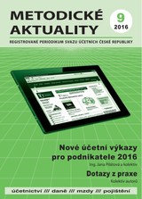 E-magazín Metodické aktuality Svazu účetních 9/2016 - Svaz účetních České republiky, z. s.
