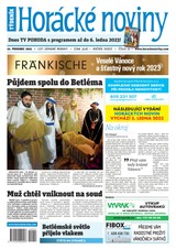 E-magazín Horácké Noviny Čtvrtek 22.12.2022 č. 051 - Horácké noviny