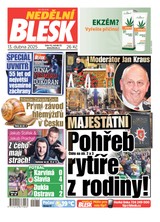 E-magazín NEDĚLNÍ BLESK - 13.04.2025 - CZECH NEWS CENTER a. s.
