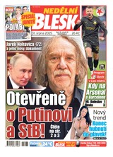 E-magazín NEDĚLNÍ BLESK - 31.08.2025 - CZECH NEWS CENTER a. s.