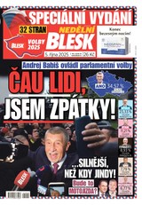 E-magazín NEDĚLNÍ BLESK - 05.10.2025 - CZECH NEWS CENTER a. s.