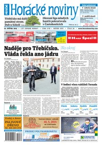 E-magazín Horácké Noviny pátek 22.5.2015 č. 39 - Horácké noviny