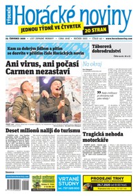 E-magazín Horácké Noviny Čtvrtek 23.7.2020 č. 045 - Horácké noviny