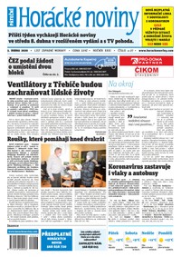 E-magazín Horácké Noviny Pátek 3.4.2020 č. 027 - Horácké noviny