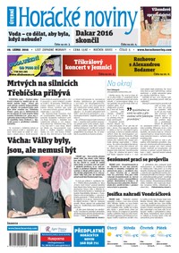 E-magazín Horácké Noviny Úterý 19.1.2016 č. 005 - Horácké noviny