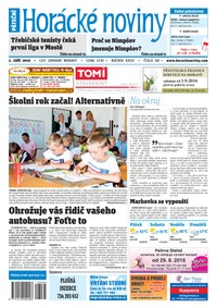 E-magazín Horácké Noviny Pátek 2.9.2016 č. 068 - Horácké noviny