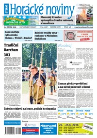 E-magazín Horácké Noviny Úterý 21.6.2016 č. 048 - Horácké noviny