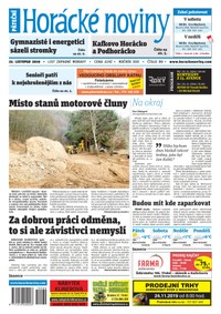 E-magazín Horácké Noviny Pátek 22.11.2019 č. 089 - Horácké noviny