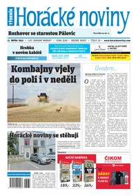 E-magazín Horácké noviny 33/2023 - Horácké noviny