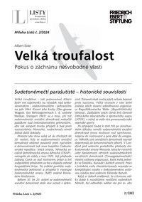 E-magazín Albert Exler: Velká troufalost. Pokus o záchranu nesvobodné vlasti / Mimořádná příloha Listů 2/2024 - Listy, dvouměsíčník pro kulturu a dialog