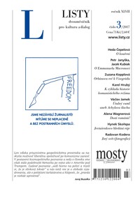 E-magazín Listy 3/2017 - Listy, dvouměsíčník pro kulturu a dialog