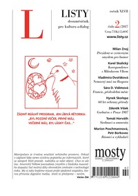 E-magazín Listy 2/2017 - Listy, dvouměsíčník pro kulturu a dialog