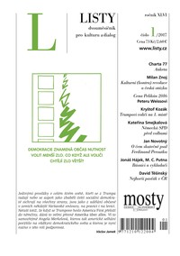 E-magazín Listy 1/2017 - Listy, dvouměsíčník pro kulturu a dialog