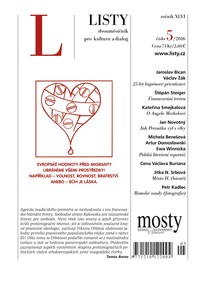 E-magazín Listy 5/2016 - Listy, dvouměsíčník pro kulturu a dialog
