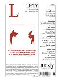 E-magazín Listy 5/2015 - Listy, dvouměsíčník pro kulturu a dialog