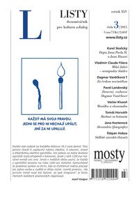 E-magazín Listy 3/2015 - Listy, dvouměsíčník pro kulturu a dialog
