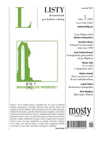 E-magazín Listy 1/2015 - Listy, dvouměsíčník pro kulturu a dialog