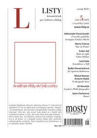 E-magazín Listy 5/2014 - Listy, dvouměsíčník pro kulturu a dialog