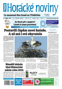 E-magazín Horácké noviny 17/2026 - Horácké noviny