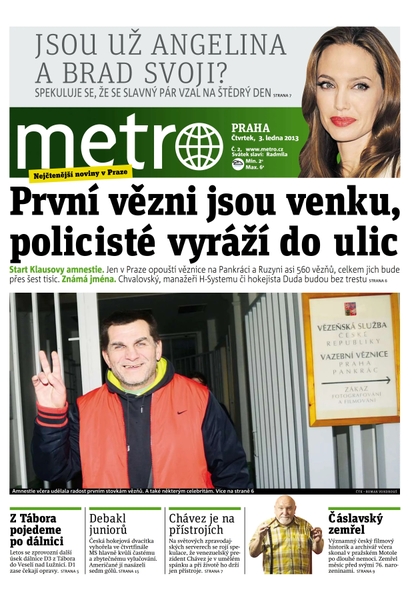 E-magazín METRO 3.1.2013 - deník METRO