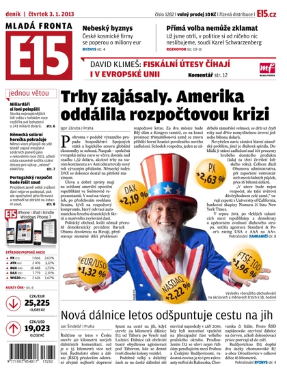 E-magazín E15 3.1.1013 - Czech Media Invest