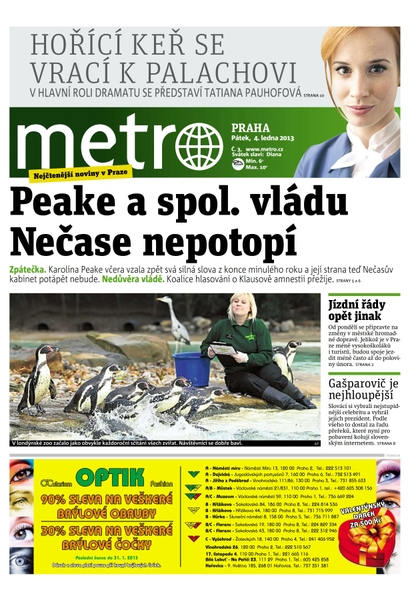 E-magazín METRO 4.1.2013 - deník METRO