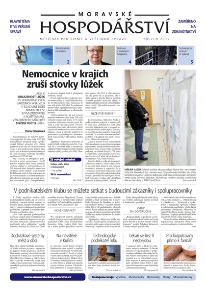 E-magazín MH březen 2012 - Magnus Regio, vydavatel Moravského hospodářství