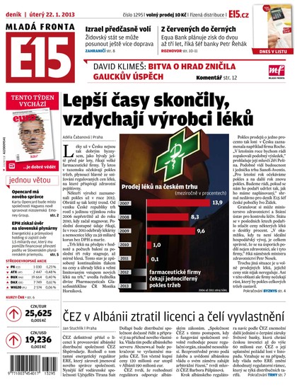 E-magazín E15 22.1.2013 - Czech Media Invest