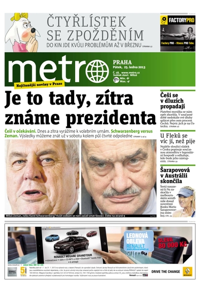 E-magazín METRO 25.1.2013 - deník METRO