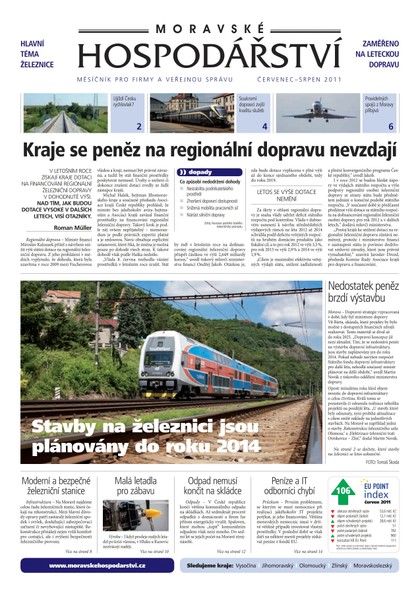 E-magazín MH červenec srpen 2011 - Magnus Regio, vydavatel Moravského hospodářství
