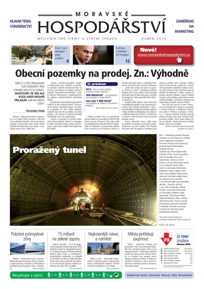 E-magazín MH duben 2010 - Magnus Regio, vydavatel Moravského hospodářství