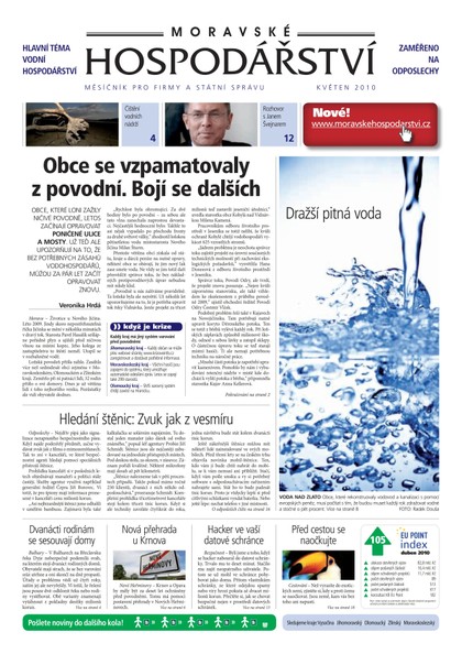 E-magazín MH květen 2010 - Magnus Regio, vydavatel Moravského hospodářství