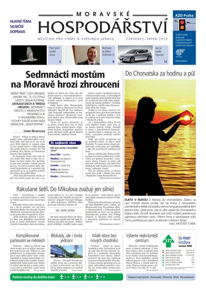 E-magazín MH červenec srpen 2010 - Magnus Regio, vydavatel Moravského hospodářství
