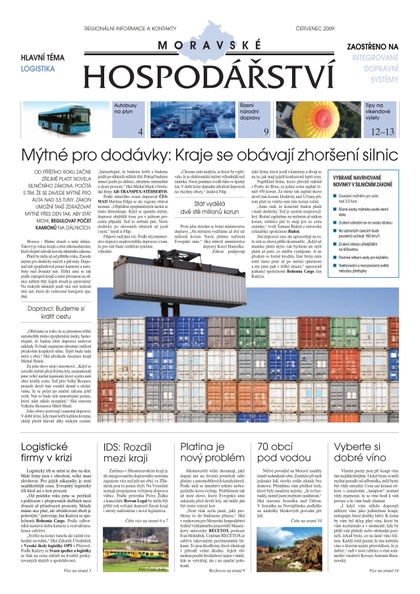 E-magazín MH červenec srpen 2009 - Magnus Regio, vydavatel Moravského hospodářství