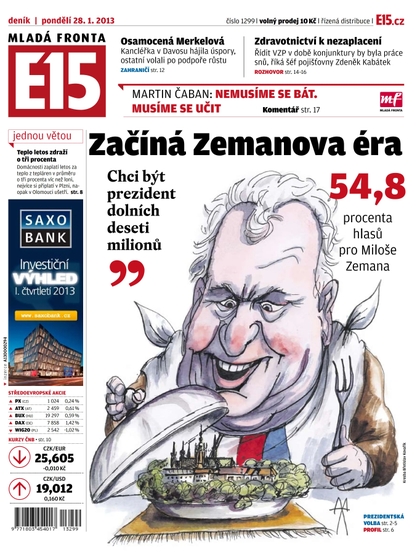 E-magazín E15 28.1.2012 - Czech Media Invest