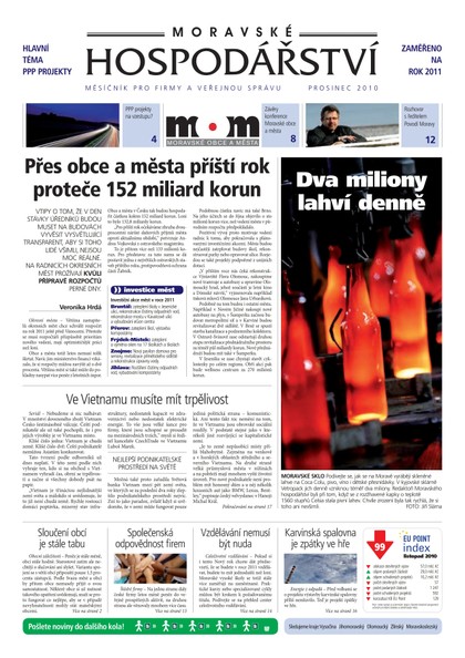E-magazín MH prosinec 2010 - Magnus Regio, vydavatel Moravského hospodářství