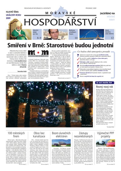 E-magazín MH prosinec 2009 - Magnus Regio, vydavatel Moravského hospodářství