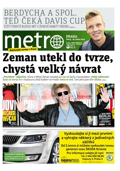 E-magazín METRO 29.1.2013 - deník METRO