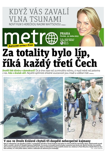 E-magazín METRO 31.1.2013 - deník METRO