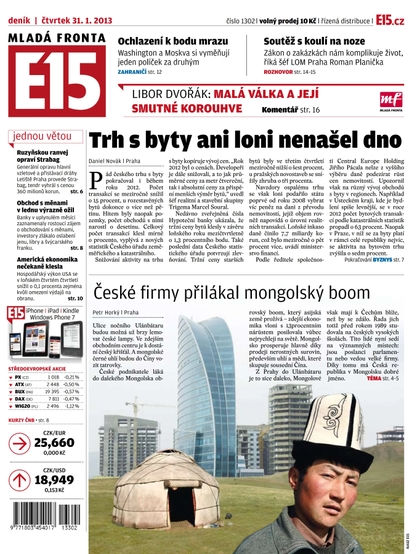 E-magazín E15 31.1.2013 - Czech Media Invest