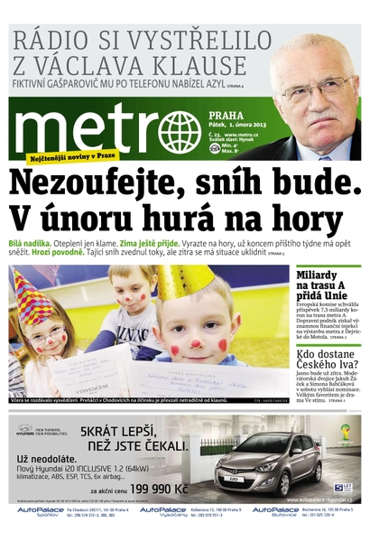 E-magazín METRO 1.2.2013 - deník METRO