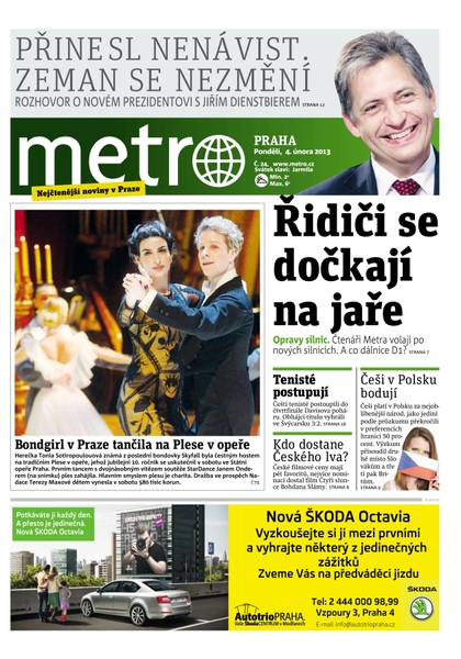 E-magazín METRO 4.2.2013 - deník METRO